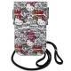 Hello Kitty Leather Tags Graffiti Cord Bag, Beige