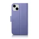 iCarer 2-in-1 Leather Wallet Case for iPhone 14 Plus with Anti-RFID, Light Purple