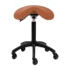 Hairdressing Saddle Stool Gabbiano D032, Brown