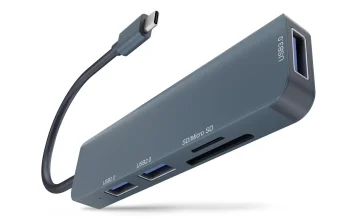 Newell 5-in-1 USB-C Hub, Grey