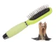 Self-Cleaning Brush for Dog and Cat Hair, Green