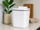 Hanging Trash Can with Lid, 11L, White