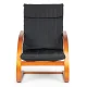 Modernhome Finnish Rocking Chair Black/Walnut