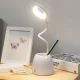 Bakalu KZ1072 LED Desk Lamp with Organizer, White