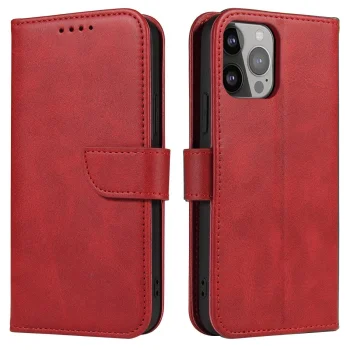 Hurtel Samsung Galaxy S25 Ultra Magnet Flip Case, Red