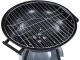 Portable Charcoal Garden Briquette Round Grill on Wheels with Lid
