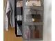 Hanging Closet Organizer for Bags and Shoes, 8 Pockets, Grey