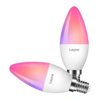 Smart LED Bulb Lepro BC1-EU-2-W E14 Wi-Fi Bluetooth, 2 Pack