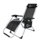 Zero Gravity Chair Carruzzo Deluxe Outdoor Recliner with Side Table and Pillow