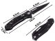 Folding Steel Tactical Knife with Decorated Handle