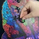 Kruzzel Wooden Cat Puzzle, 130 pieces