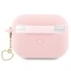 Чехол Guess для AirPods Pro 2 Silicone Charm Heart Розовый