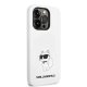 Karl Lagerfeld Silicone Choupette Case for iPhone 14 Pro Max - White
