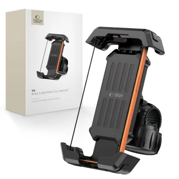 Tech-Protect V6 Handlebar Phone Mount - Black
