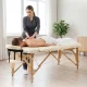 Wooden Massage Table 4FIZJO 70 cm, Beige