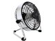 Quiet Metal Desk Fan 22cm USB-C 2 Speeds Home Office, Black