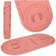 Sound-Absorbing Fitness and Yoga Mat 125x61.5x0.6 cm, Pink