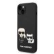 Karl Lagerfeld KLHMP14MSSKCK Liquid Silicone vāciņš iPhone 14 Plus, Melns