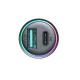 Joyroom JR-CCN04 60W USB-A USB-C mini car charger - black