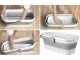 Large 10L Collapsible Silicone Basin Bucket, Folding Laundry Basket for Camping & Home