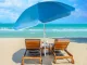 Folding Beach and Garden Umbrella with UV Filter, 170 cm