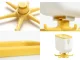 Rotating Kitchen Hanger with 6 Hooks and Container, Self-Adhesive