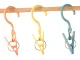 Clothes Pegs with Hook, 3 pcs, Multicolored
