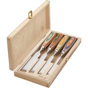 Kirschen WINAC Firmer Chisel Set in Wooden Box, 4 Pcs