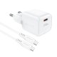 Acefast A77 Mini PD 30W GaN сетевое зарядное устройство + кабель USB‑C - белый