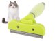 Pet Deshedding Tool for Dogs & Cats, Undercoat Grooming Brush, Green