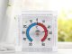 Self-adhesive window external round thermometer