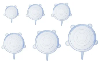 Ruhhy Silicone Food Covers (6 pcs) Blue