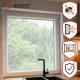 Repest Window Mosquito Net with Velcro, 160x130 cm, White