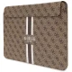 Guess 4G Printed Stripes Laptop Sleeve 14\", Brown