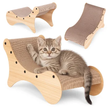 Cardboard Cat Scratcher Lounge Bed Petsi