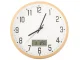Wall clock large silent 30cm round pointer date temperature seconds