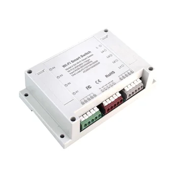 TUYA Smart 4-Channel Wi-Fi Breaker Switch, White