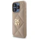 DKNY iPhone 15 Pro Case Quilted Stack Logo, Beige