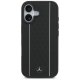 Mercedes Leather Star Pattern Stripes MagSafe Phone Case Cover iPhone 17 - black