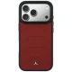 Mercedes Leather Mesh Bow Line MagSafe Case for iPhone 18 Pro Max / 17 Pro Max - Burgundy