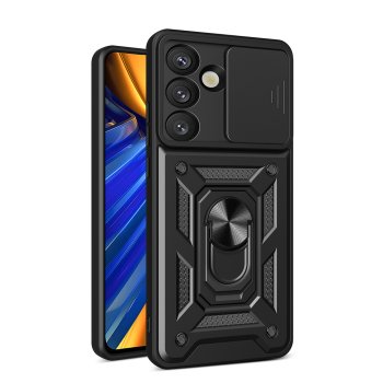 Hybrid Armor Camshield Case for OnePlus Ace Pro 5G / 10T 5G, Black