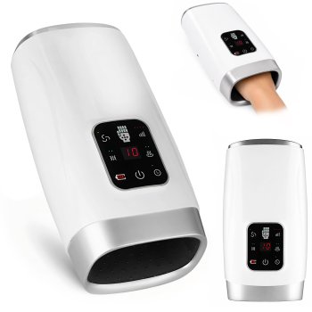 Kaden Wireless Compression Hand Massager, 4 Modes, Heating, 8W