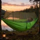 Green Double Camping Hammock with Mosquito Net (250x140 cm, 150 kg)
