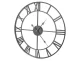 Ruhhy 01562 Wall Clock with Roman Numerals, Retro Loft 3D, 47 cm, Black