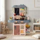 Multistore Kids Play Kitchen with Sound, LED, Steam and Water, 55 Elements