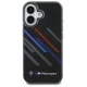 BMW iPhone 16 Plus Case Motorsport IML Random Stripes, Black