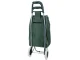 Foldable Shopping Trolley Bag on Wheels, Green