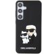 Samsung Galaxy S24+ Plus (SM-S926) Karl Lagerfeld 3D Rubber Karl & Choupette Cover Case, Black
