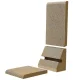 Corner Cat Scratcher with Toy, Beige