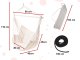Brazilian Garden Home Hanging Swing Hammock Chair with Pillows Beige